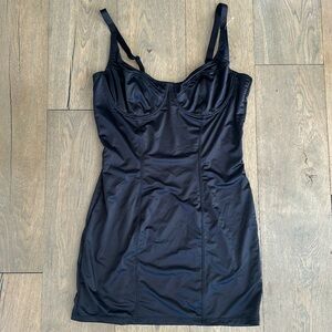POPILUSH - Shapewear Scuplting Satin Bustier Mini Dress
